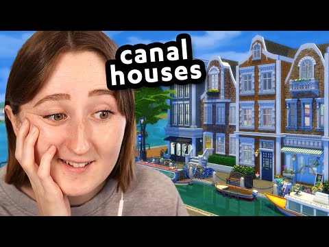 i built *realistic* canal houses in the sims