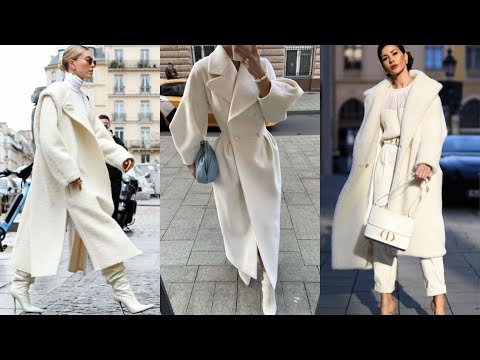 СТИЛЬНОЕ БЕЛОЕ ПАЛЬТО С ЧЕМ НОСИТЬ И СОЧЕТАТЬ ЗИМА-ВЕСНА💕 АКТУАЛЬНЫЕ МОДЕЛИ