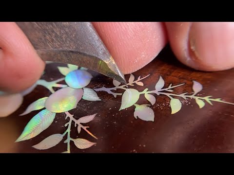 The Mother of Pearl Inlay Process by Master Craftsman | 1000 Year old Traditional Craft Village