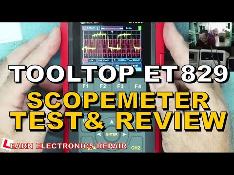 ToolTop ET829 80MHz Scopemeter Test And Review Scope Meter