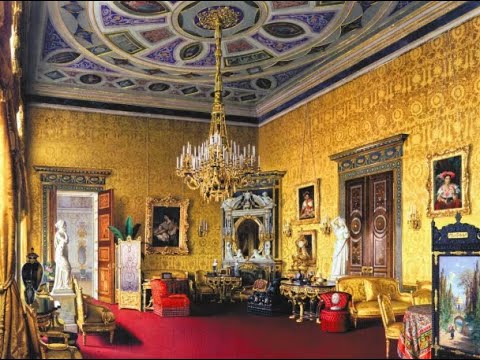 Лионский зал Екатерининского дворца. Золото на голубом. Фильм А.Олиферука.