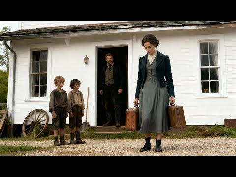 Apostaron que no duraría un mes con el viudo granjero y sus hijos salvajes- perdieron más que dinero