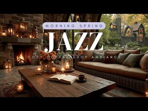 Morning Spring Jazz ~ Cozy Coffee Shop Ambiance for Relaxing Mornings