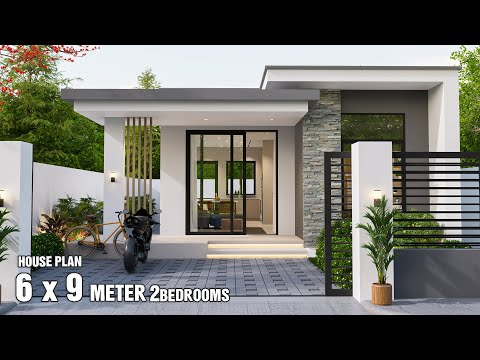 Modern House Design idea | 6 x 9 Meters (Simple and Modern) | 2Bedroom
