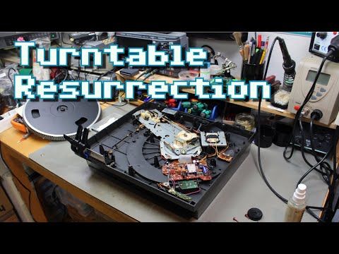 Technics SL-D20 1980s Turntable Restoration and Repair