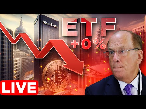 BlackRock Bitcoin ETF Inflows Halt📉More Pain Coming?🔥LIVE