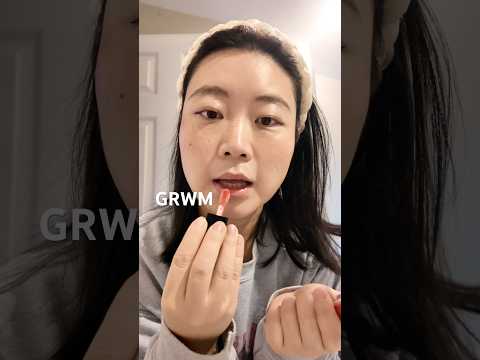 Only 5 minutes GRWM in the morning👄#grwm