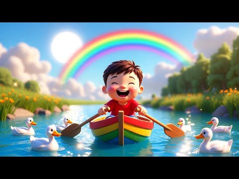 Row Row Row Your Boat π€π | Cute 3D Nursery Rhymes for Kids | Laila Fun