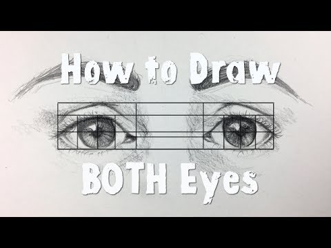 How to Draw BOTH Eyes (Evenly and Symmetrically!)
