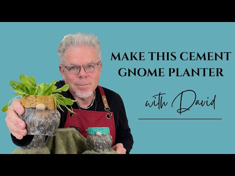 How To Make A Cement Gnome Planter - Fast And Easy Gnome Planter