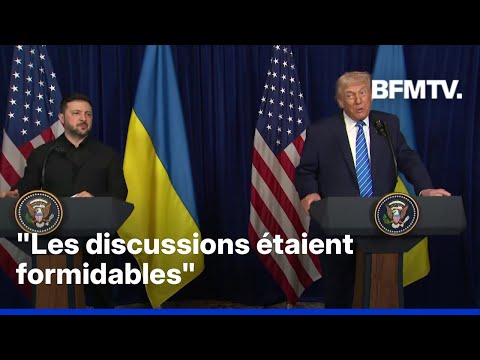 Plan de paix pour l'Ukraine: le point presse de Donald Trump et Volodymyr Zelensky