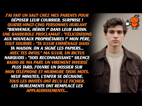 Je me suis arrêté chez mes parents pour déposer du courrier, et j'ai trouvé 85 personnes dans leur..