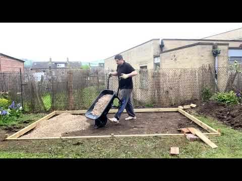 DIY Garden Room Concrete Base