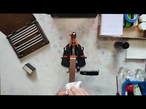 Заточування швейцарського ножа Victorinox Huntsman ельборами / Hapstone RS