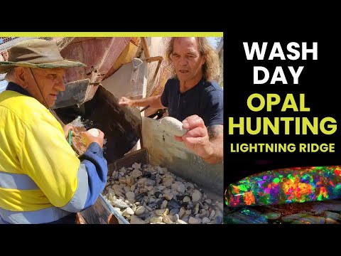 Our Favourite Part of Opal Mining – It’s Wash Day!
