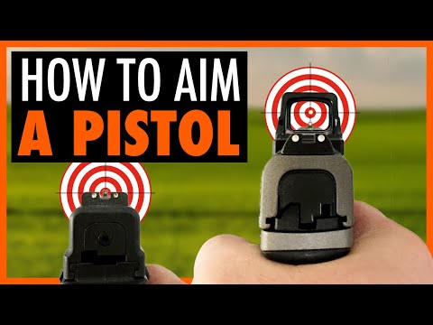 How To Aim A Pistol Using Iron Sights Or A Red Dot... And Why You Miss