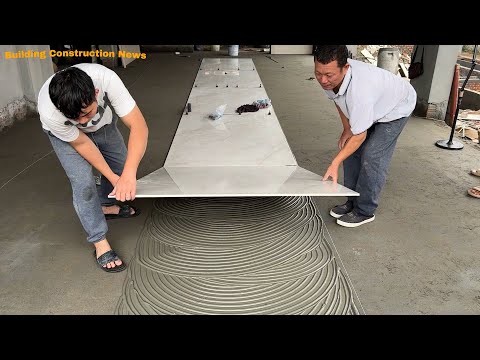 Professional Floor Installers For The Living Room Use Beautiful Ceramic Tiles Measuring 160 x 190cm