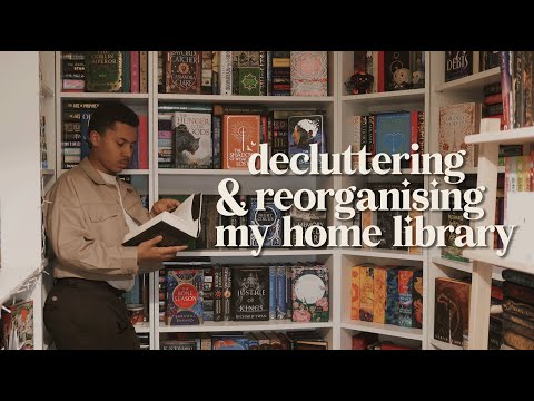 decluttering & reorganising my bookshelves to regain my sanity (+ mini tour!)