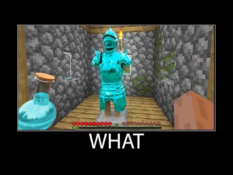 Minecraft wait what meme part 150 realistic minecraft diamond chestplate