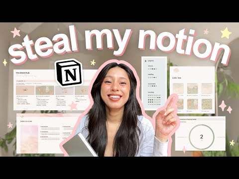 MY 2025 NOTION SETUP 🪞✨ how I use notion to plan my whole life (notion tour + template!)