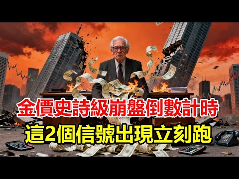 手裡有黃金的注意了！金價「史詩級崩盤」倒數計時？華爾街已開始瘋狂拋售！這「2個信號」一旦出現，立刻跑，千萬別回頭！