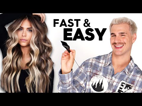 How To Do PERFECT Sun-Kissed Hair At Home | Easy Balayage Tutorial