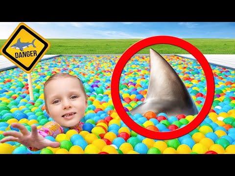 🦈 Shark in the Pool?! Alex Water Adventure | Pool Safety for Kids