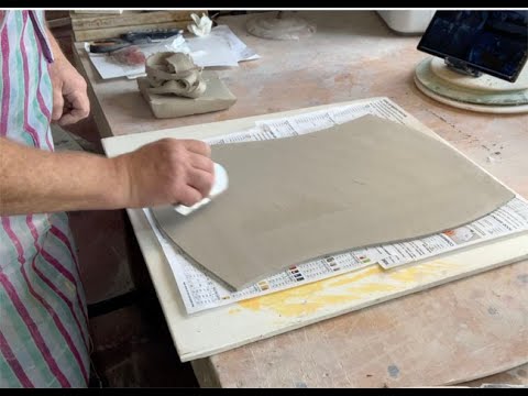 Hand building four large serving platters for beginners and advanced potters.
