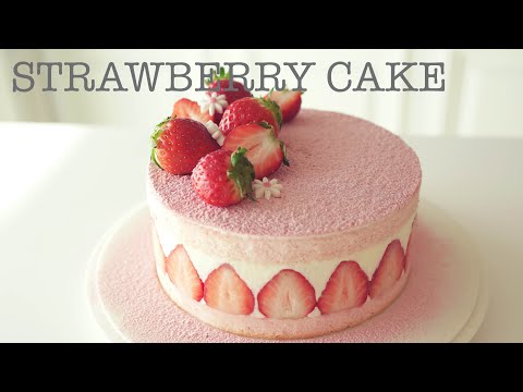 How to make Strawberry Cake/부드러운 딸기케이크 만들기