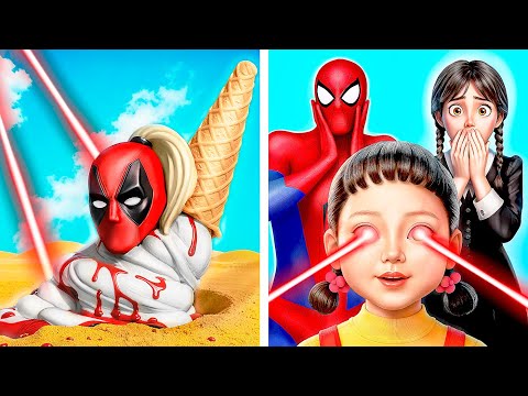 데드풀에게 무슨 일이 일어났을까? 울버린 vs 슈퍼맨 vs 웬즈데이 아담스!