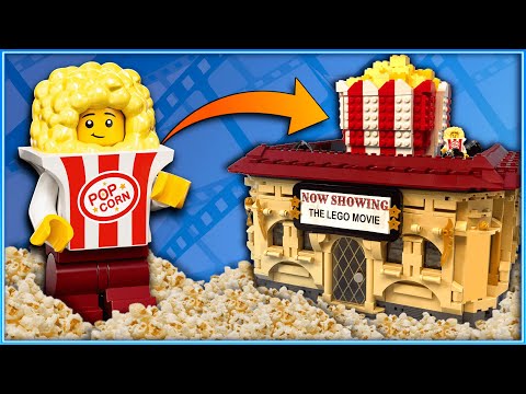 I built a WORKING LEGO Movie Theater... 🍿