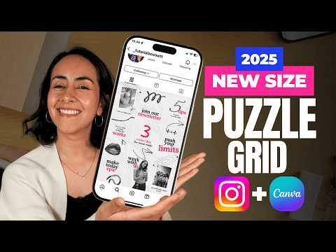 Instagram Puzzle Feed Tutorial 2025 | FREE &amp; Easy!