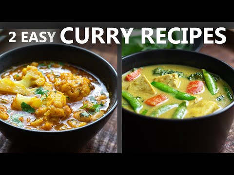 2 Easy Curry Recipes for a Vegetarian and Vegan Diet | Easy Vegan Recipes