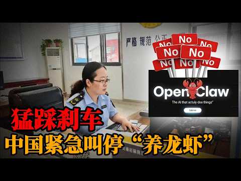 猛踩刹车,中国紧急叫停“养龙虾”,再不叫停,老底都要被挖出来了!|AI|OpenClaw|侃见|