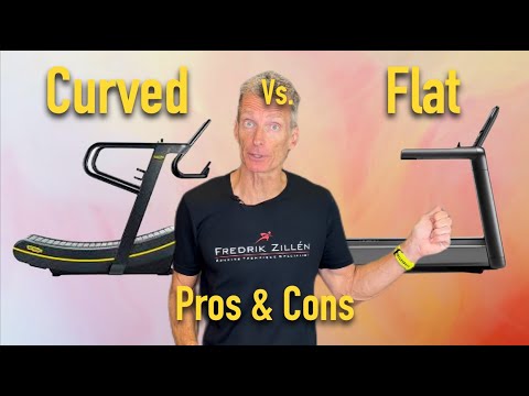 The difference between running on curved and flat treadmills - pros and cons