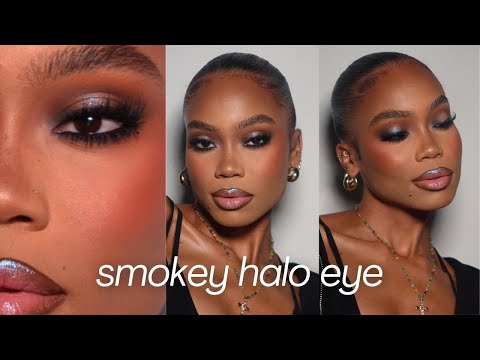 smokey halo eyeshadow tutorial | NEW Danessa Myricks light work vll the freedom palette