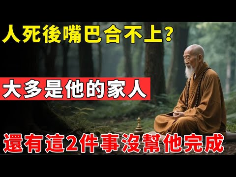 人死後嘴巴合不上？大多是他的家人，還有這2件事沒幫他完成#佛光心境#佛陀#佛學#佛教#禪修#佛法智慧#佛教故事#佛教文化