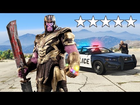 Playing as THANOS in GTA 5! (Avengers Endgame)