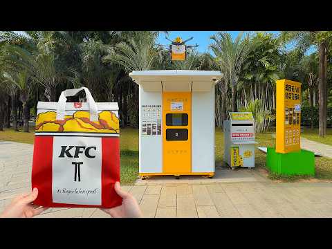 Eating Drone Food Delivery for 24 Hours