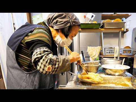 83-Year-Old Tempura Grandma and Her Grandson Run a 3-Hour-Only Japanese Rice Bowl & Udon Shop!