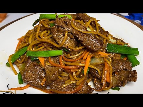 Beef Lo Mein, Quick, Easy and Super  Delicious!