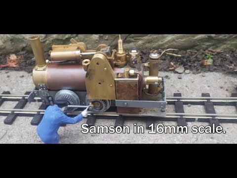Test Run and Final Details. Samson 16mm Scale Live Steam Locomotive. Almost Finished.