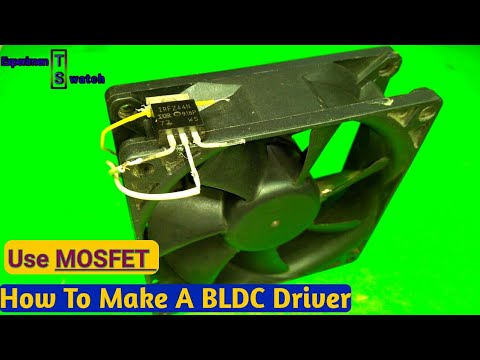 simple BLDC motor controller circuit  Use only two MOSFET
