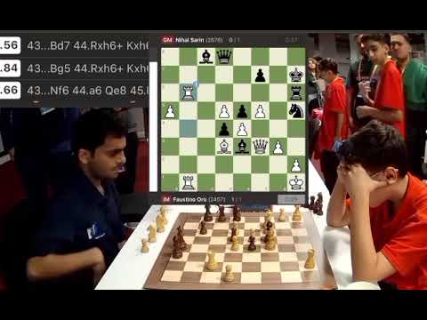 11 Years Old Faustino Oro beats Nihal Sarin