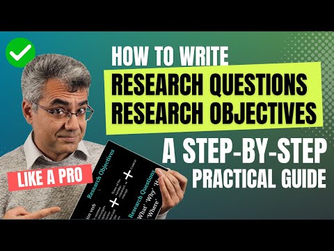 💪 How to Write Research Objectives and Research Questions Like a Pro: : A Step-by-Step Guide 🎓