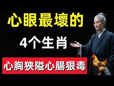 心眼最壞的4个生肖，心胸狹隘，心腸狠毒，誰嫁給他倒霉一輩子！#修行思維 #修行 #福報 #禪 #道德經 #覺醒 #開悟 #禅修