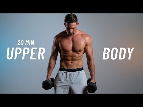 20 Min TOTAL UPPER BODY Workout With Dumbbells (Build Muscle & Strength)