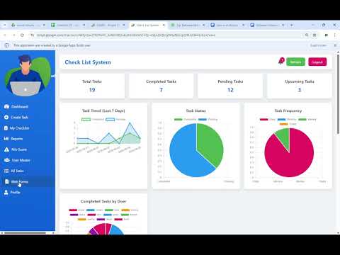 Checklist App with Google Sheet + Apps Script  | Auto Email, WhatsApp & Form Integration.