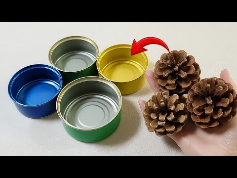 Millions of people don't know this secret😱!! Secret uses of empty tin cans and pine cones.