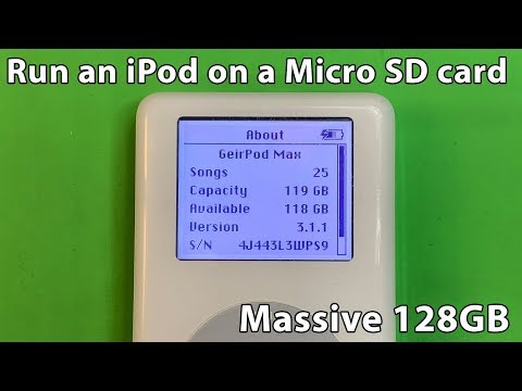 Massive 128GB in an old black and white iPod. Flash modding an iPod Classic.